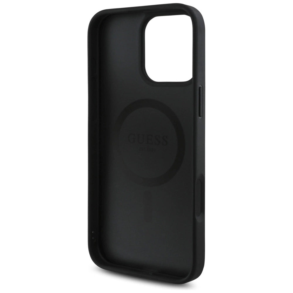 Guess HC PU 4G Small 4G and Classic Case for iPhone 16 Pro Max MagSafe - Black_6