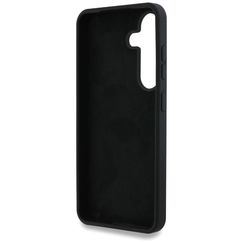 Guess Silicone Big 4G Logo Bottom Script case for Samsung Galaxy S25 - black_6