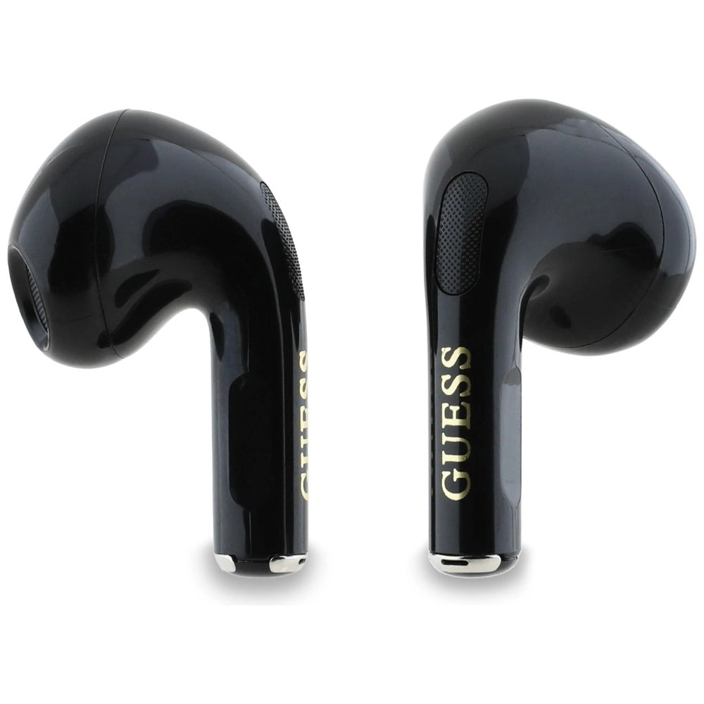Guess Glossy Effect Printed Classic Logo & Charm TWS headphones - black_4