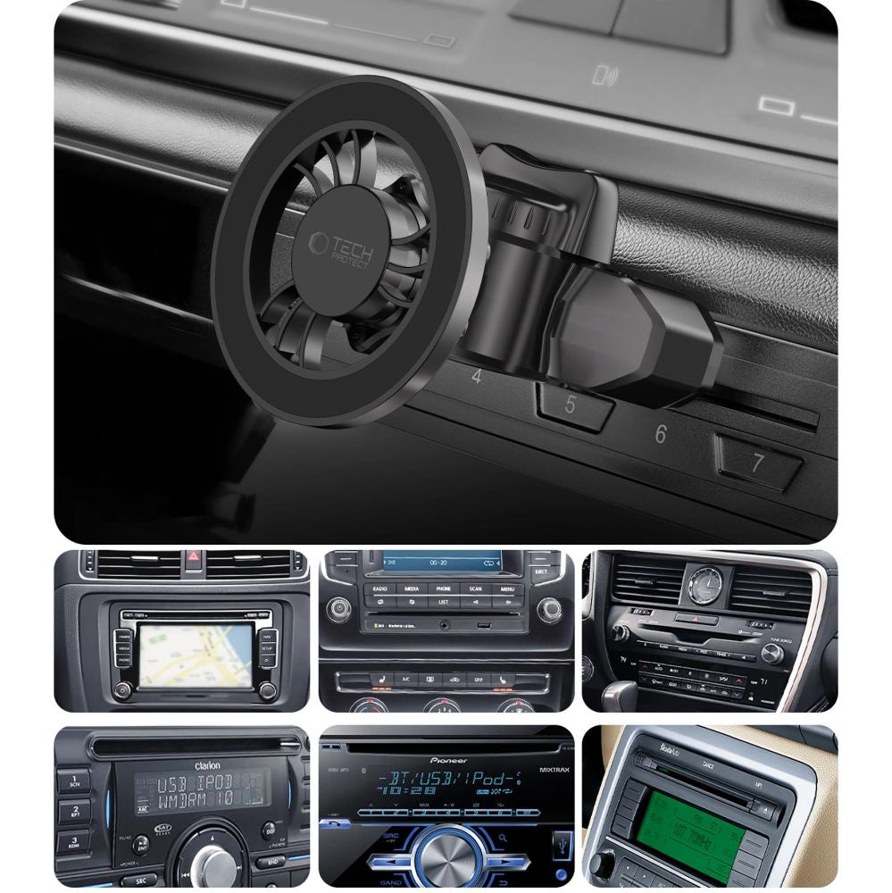 Tech-Protect N56 Magnetic MafSafe Car Holder CD Slot Mount - Black_10