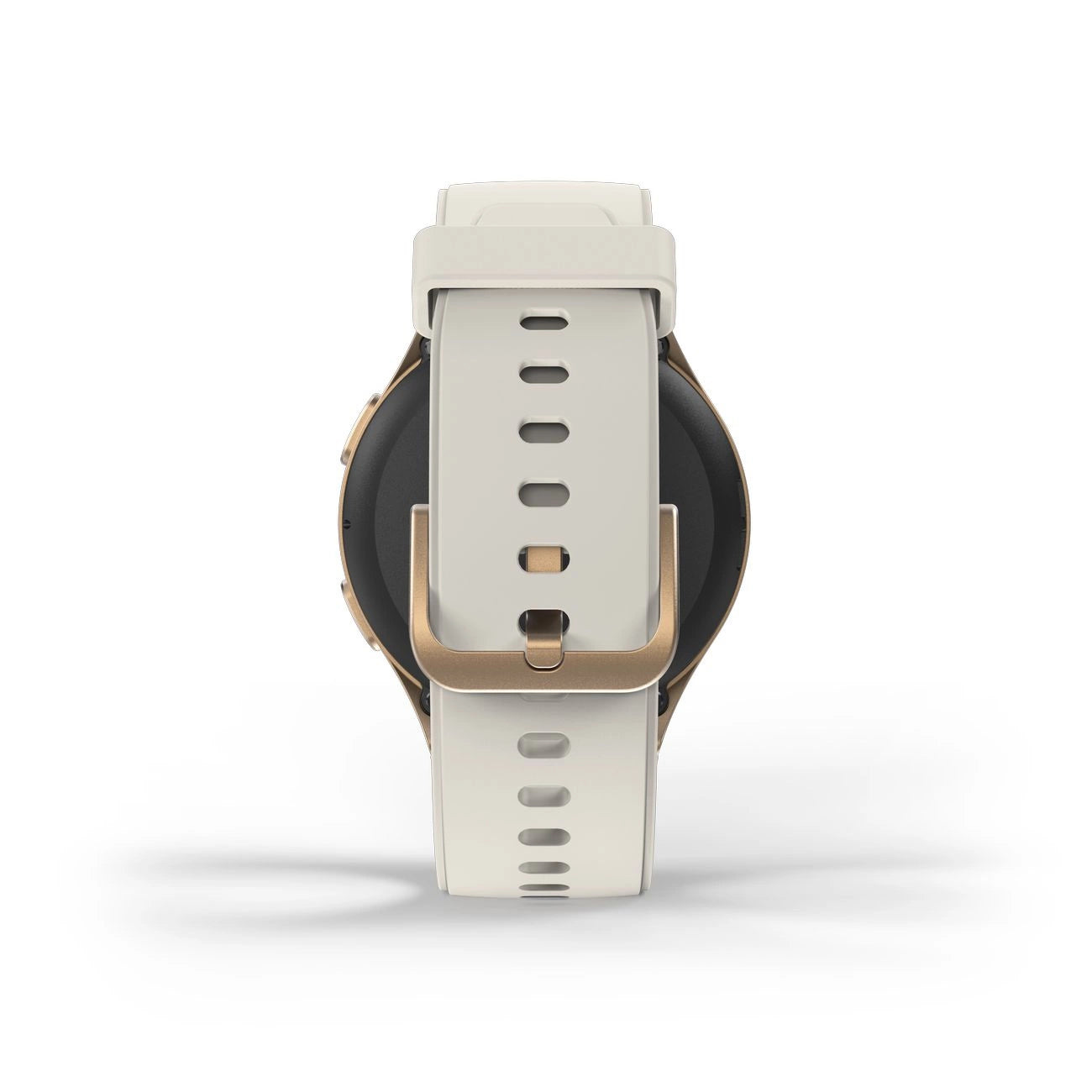 Hama 8900 GPS AMOLED Smartwatch 1.32" with Beige Silicone Strap - Gold_5