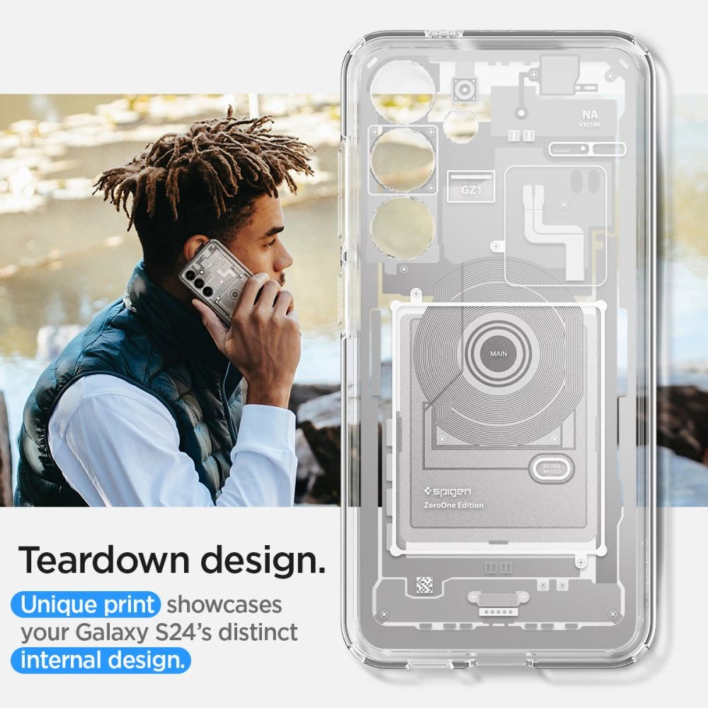 Spigen Ultra Hybrid Case for Samsung Galaxy S24 Zero One - White_11