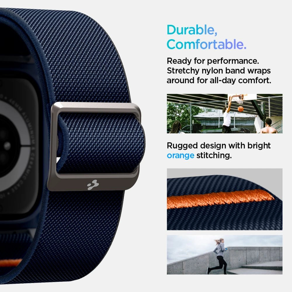Spigen Lite Fit "Pro" Strap for Apple Watch 10 46mm - Navy Blue_12