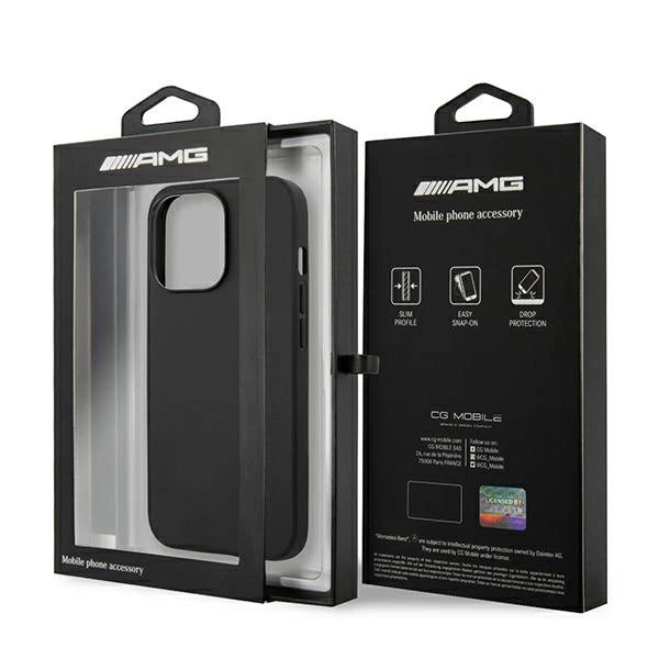 AMG Leather Hot Stamped Case for iPhone 13 Pro / 13 6.1" - Black_7