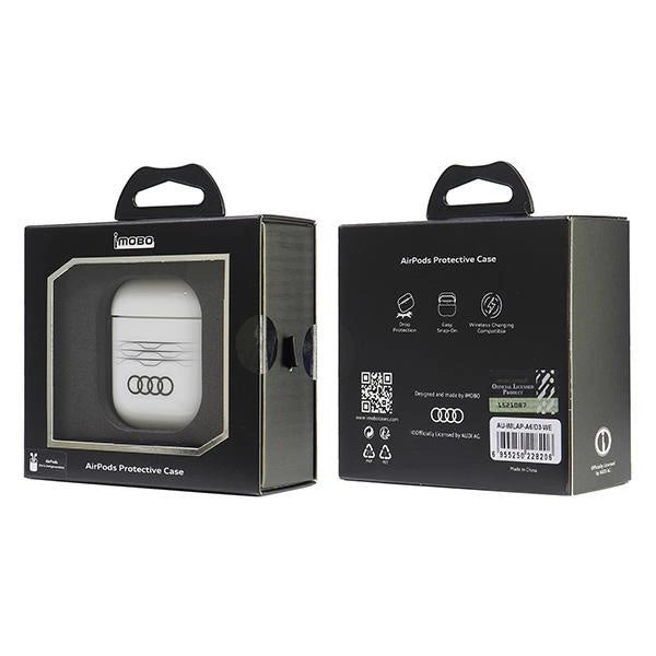 Audi IML Geometric Pattern Case for AirPods 1 / 2 - White_5