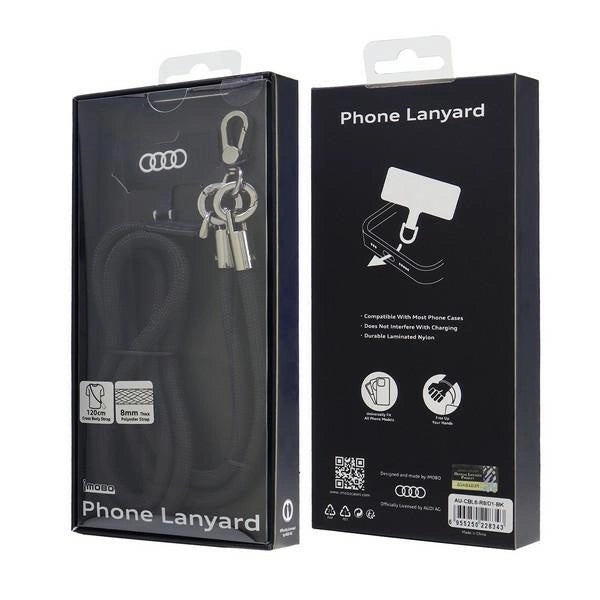 Audi Crossbody Leash Universal 120cm x 6mm - Black_2