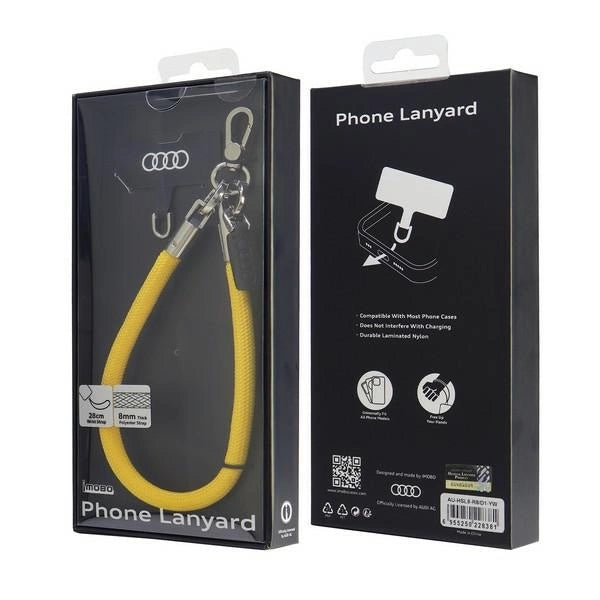 Audi Crossbody Lanyard Universal 28cm x 8mm - Yellow_2