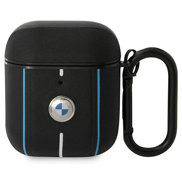 BMW Leather Color Lines Case for AirPods 1 / 2 - Black_0