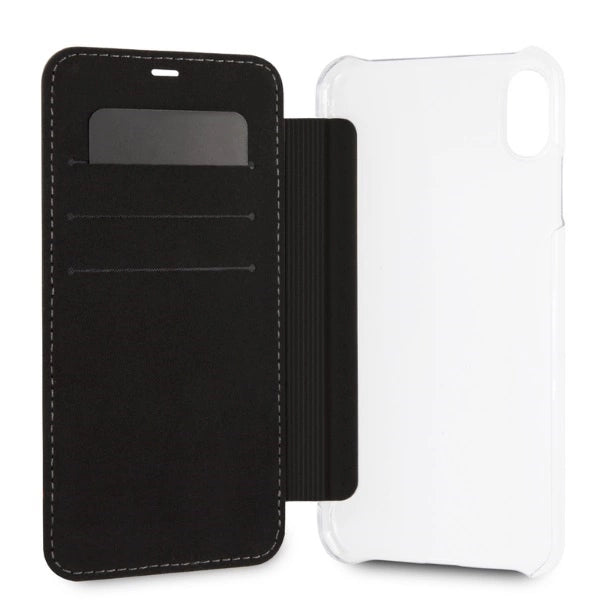 BMW Carbon Tricolor Stripe iPhone XS Max Case - Black_2