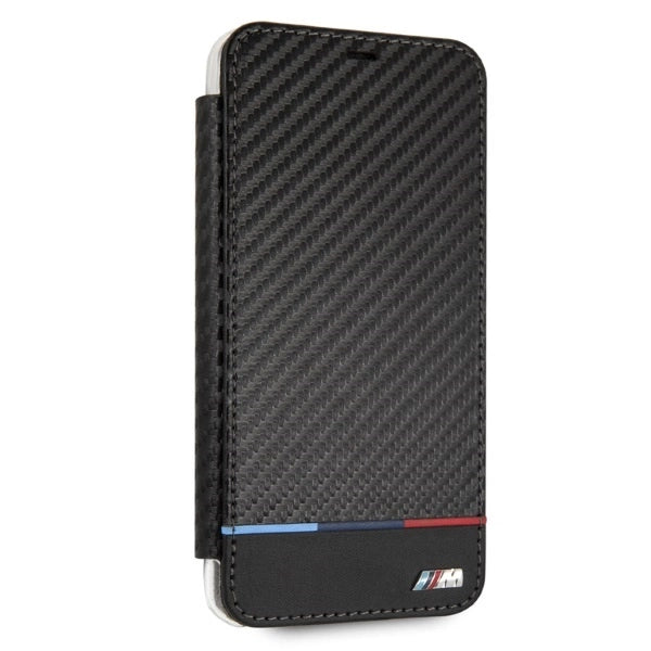 BMW Carbon Tricolor Stripe iPhone XS Max Case - Black_3