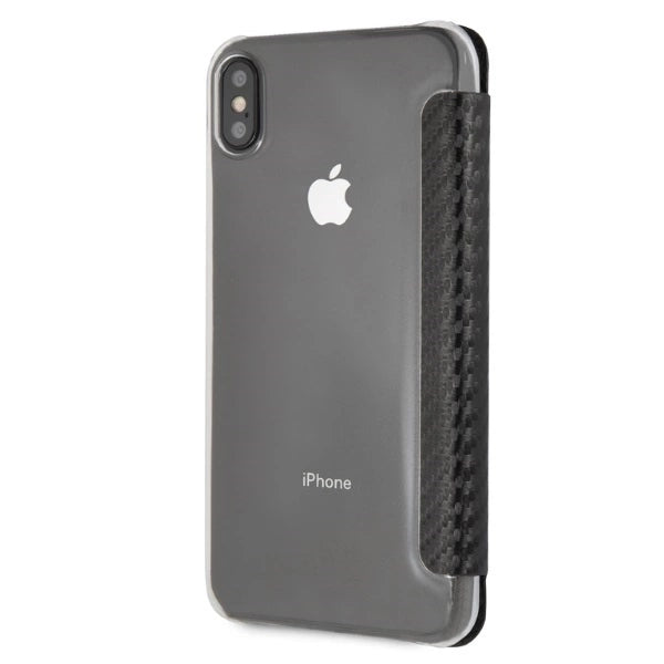 BMW Carbon Tricolor Stripe iPhone XS Max Case - Black_4