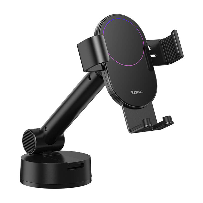 Gravity car mount for Baseus Tank phone with suction cup (black)_0