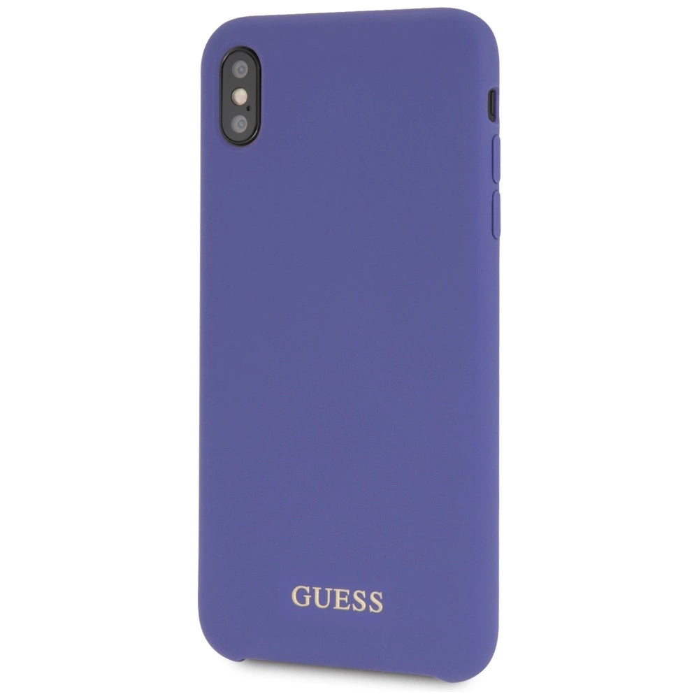 Guess Silicone iPhone Xs Max Case - Purple_1