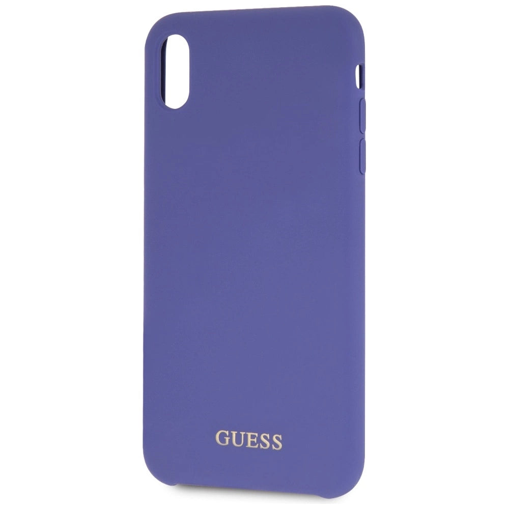 Guess Silicone iPhone Xs Max Case - Purple_2