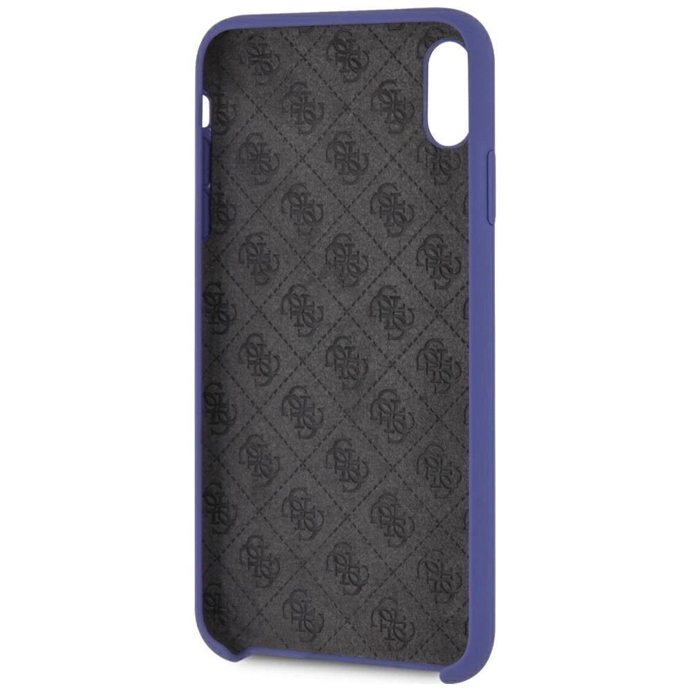 Guess Silicone iPhone Xs Max Case - Purple_3