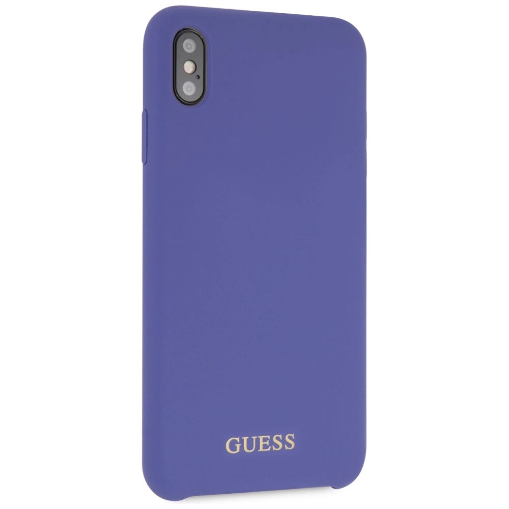 Guess Silicone iPhone Xs Max Case - Purple_4