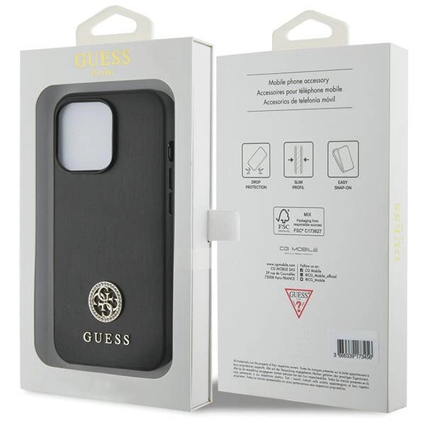 Guess Strass Metal Logo iPhone 13 Pro 6.1" Case - Black_7