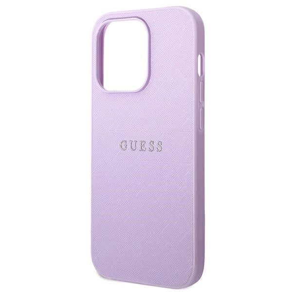 Guess Saffiano Strap Case for iPhone 14 Pro Max 6.7" - Purple_5