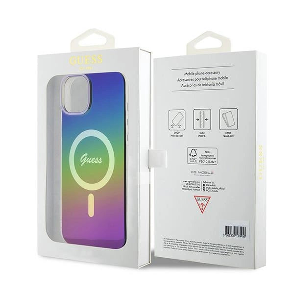Guess IML Iridescent MagSafe case for iPhone 15 Plus / 14 Plus 6.7" - multicolor_7