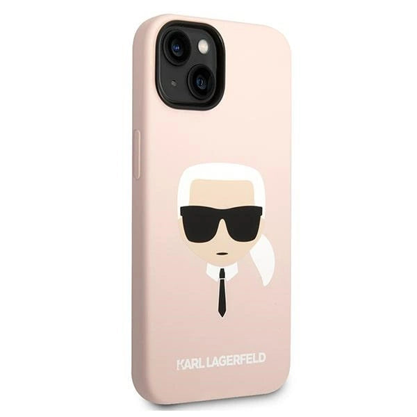 Karl Lagerfeld Silicone Karl`s Head Case for iPhone 14 / 15 / 13 6.1" - pink_3