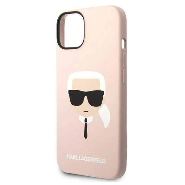 Karl Lagerfeld Silicone Karl`s Head Case for iPhone 14 / 15 / 13 6.1" - pink_5