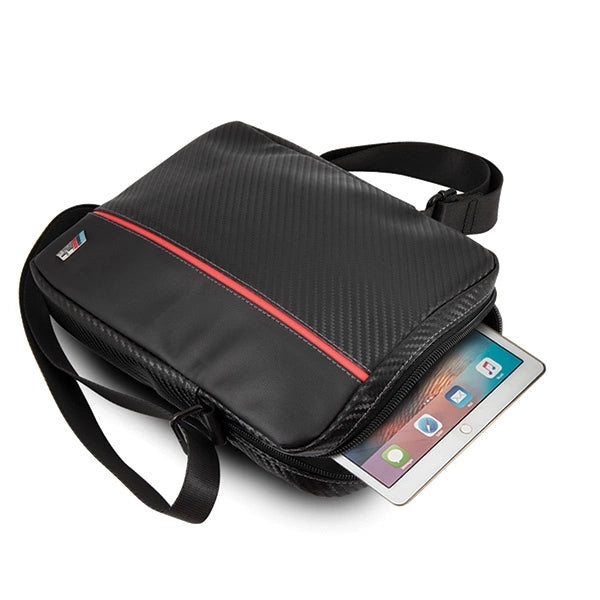 BMW Carbon / Red Stripe 8" Tablet Bag - Black_3