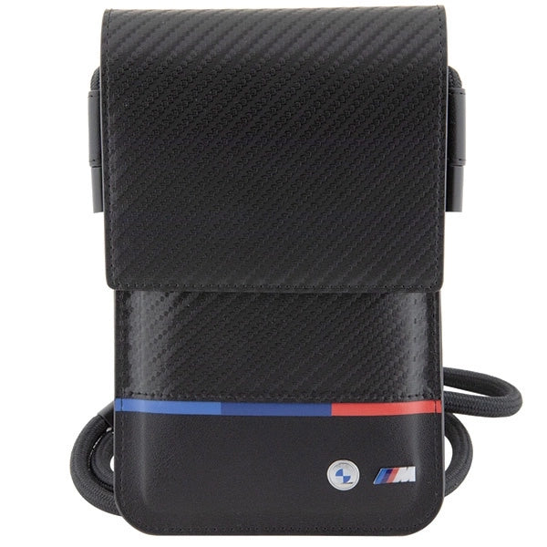 BMW Carbon Tricolor Line Wallet Bag - Black_1