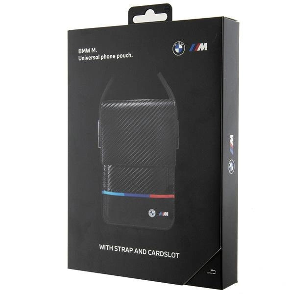 BMW Carbon Tricolor Line Wallet Bag - Black_5