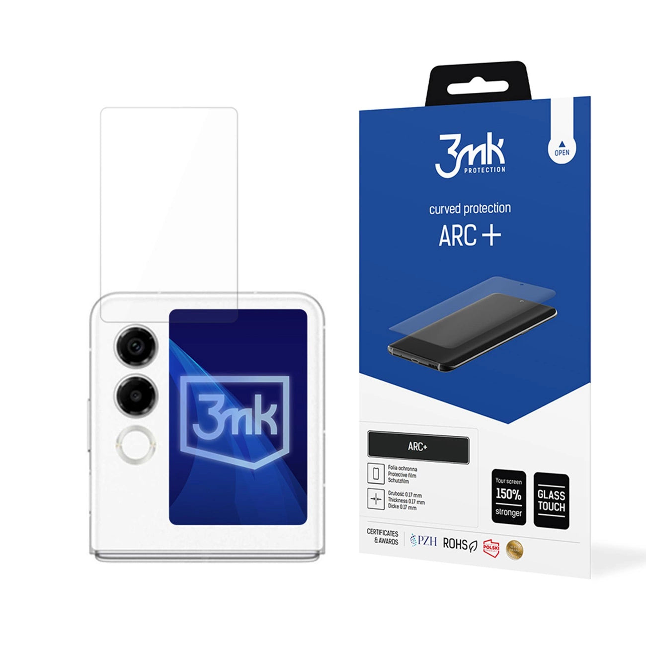 3mk ARC+ foil on Nubia Flip 2 (front)_0