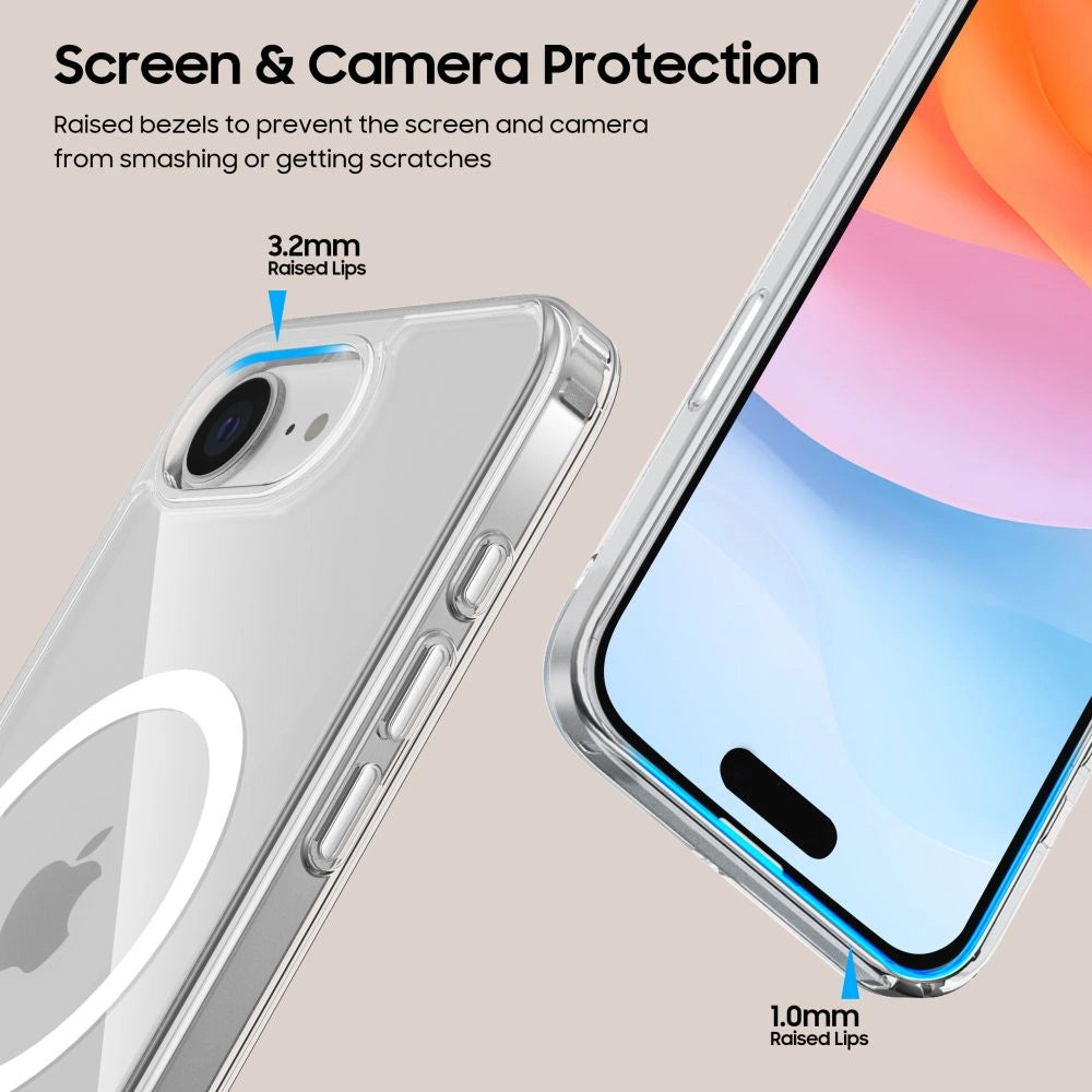 Tech-Protect FlexAir Hybrid MagSafe iPhone 16e Case - Clear_4