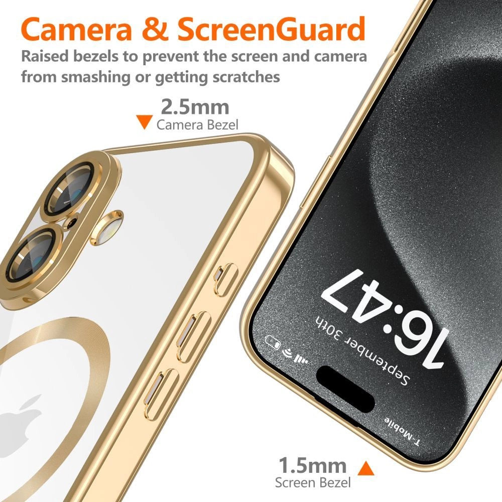 Tech-Protect MagFlex MagSafe iPhone 16e Case - Gold_2