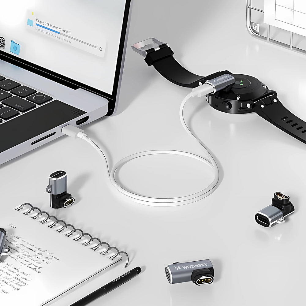 Wozinsky WAYGS1 USB-C Adapter for Garmin Smartwatch - Gray_7