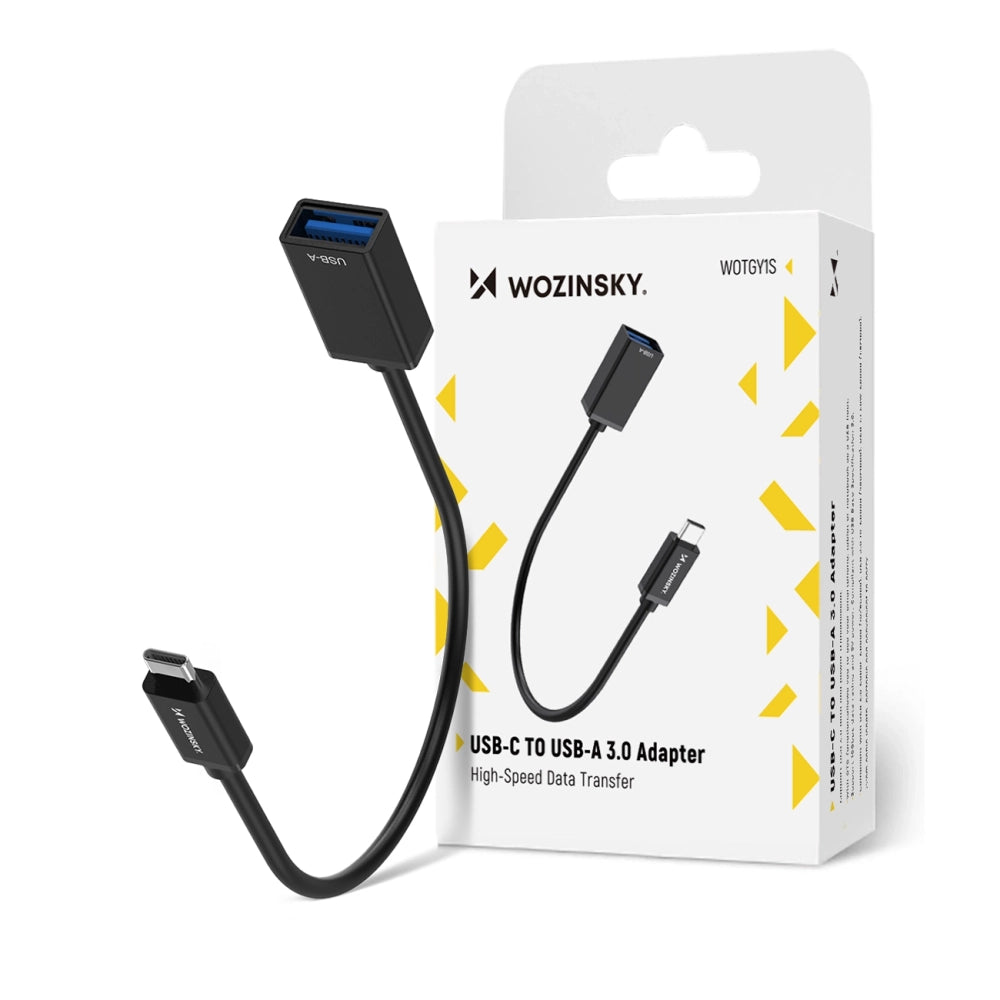 Wozinsky WOTGY1S USB-C 3.0 (male) - USB-A 3.0 (female) OTG Adapter - Black_0