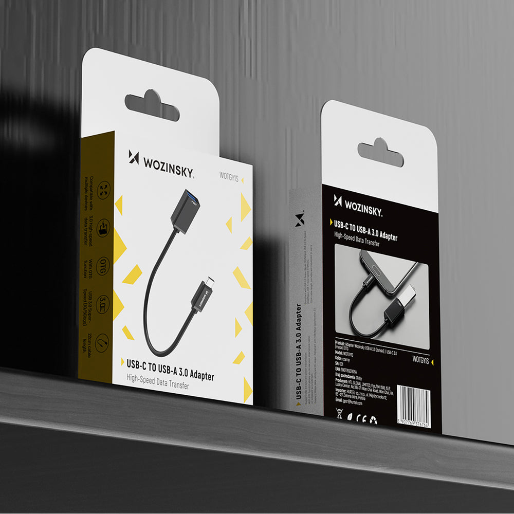 Wozinsky WOTGY1S USB-C 3.0 (male) - USB-A 3.0 (female) OTG Adapter - Black_8