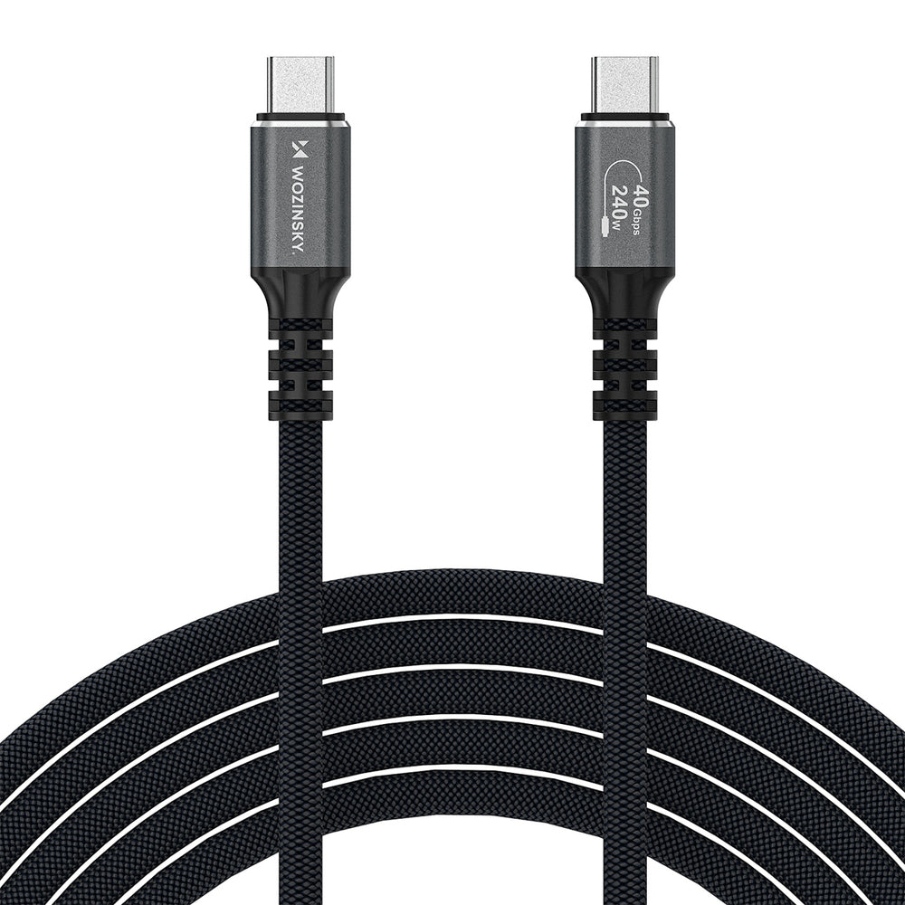 Wozinsky WPS-UY41S USB-C Thunderbolt 4 Cable 240W 1m 4K - Black_1