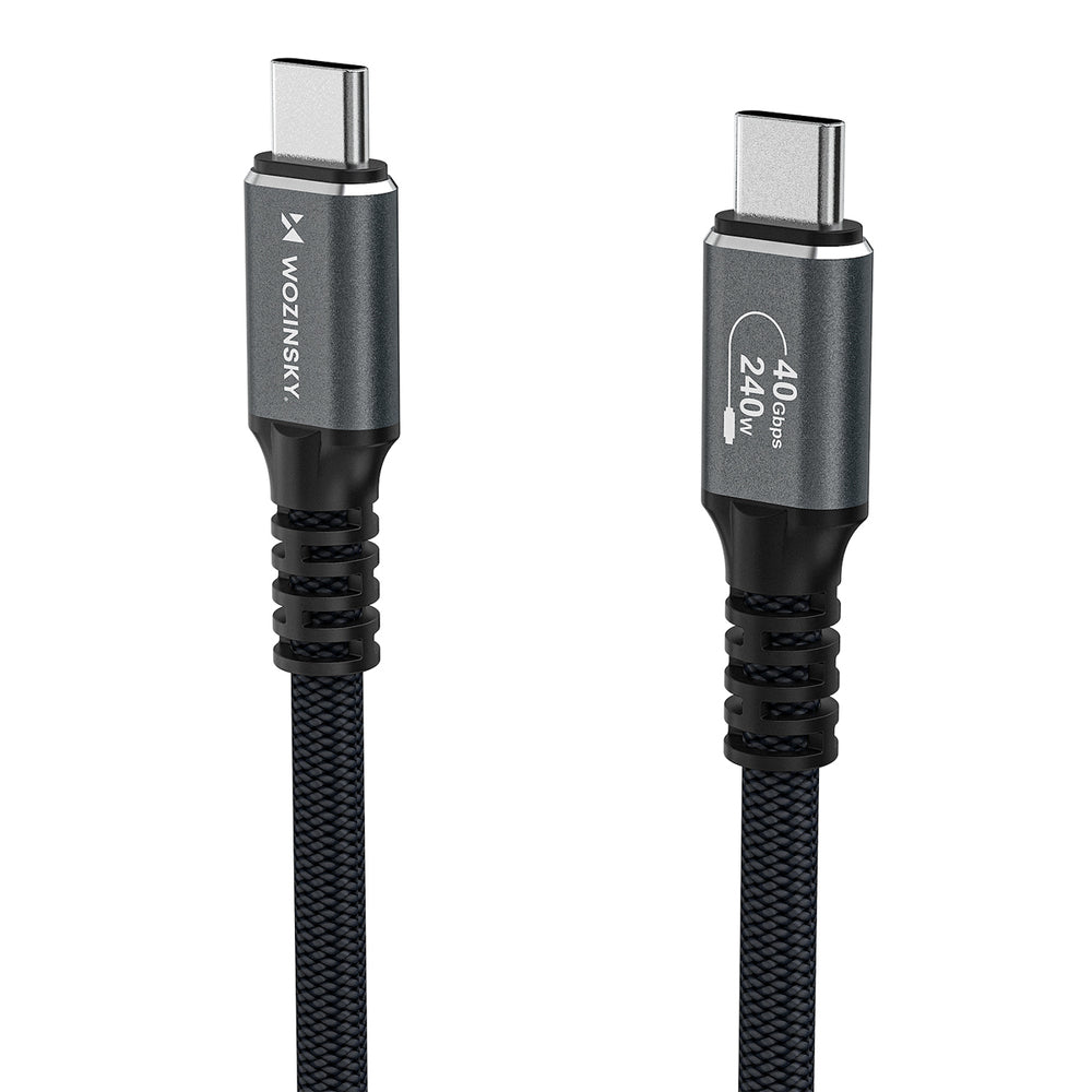 Wozinsky WPS-UY415S USB-C Thunderbolt 4 Cable 240W 1.5m 4K - Black_2
