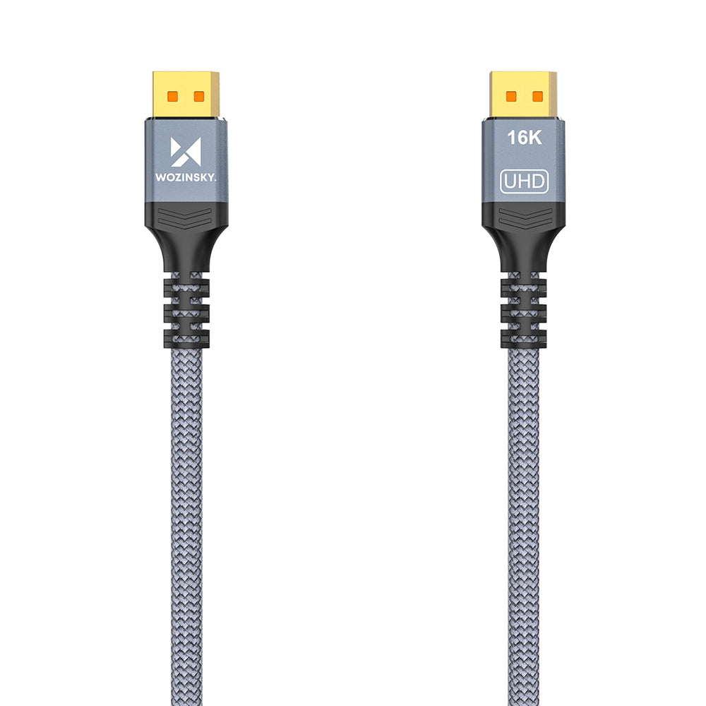 Wozinsky WPS-16AYL2S DisplayPort 2.1 Cable VESA Certified 80 Gb/s 16K@60Hz 8K@120Hz 4K@240Hz HDR HDCP DSC 2m - Black_1