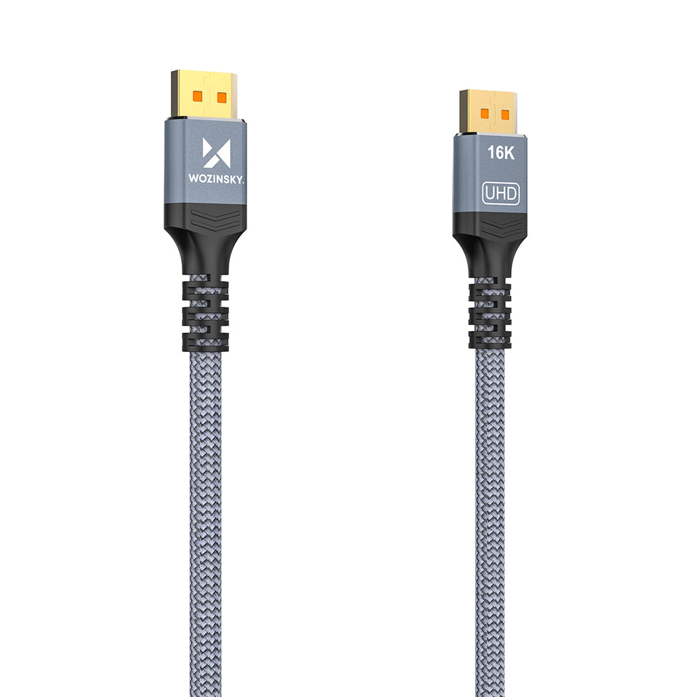 Wozinsky WPS-16AYL2S DisplayPort 2.1 Cable VESA Certified 80 Gb/s 16K@60Hz 8K@120Hz 4K@240Hz HDR HDCP DSC 2m - Black_3
