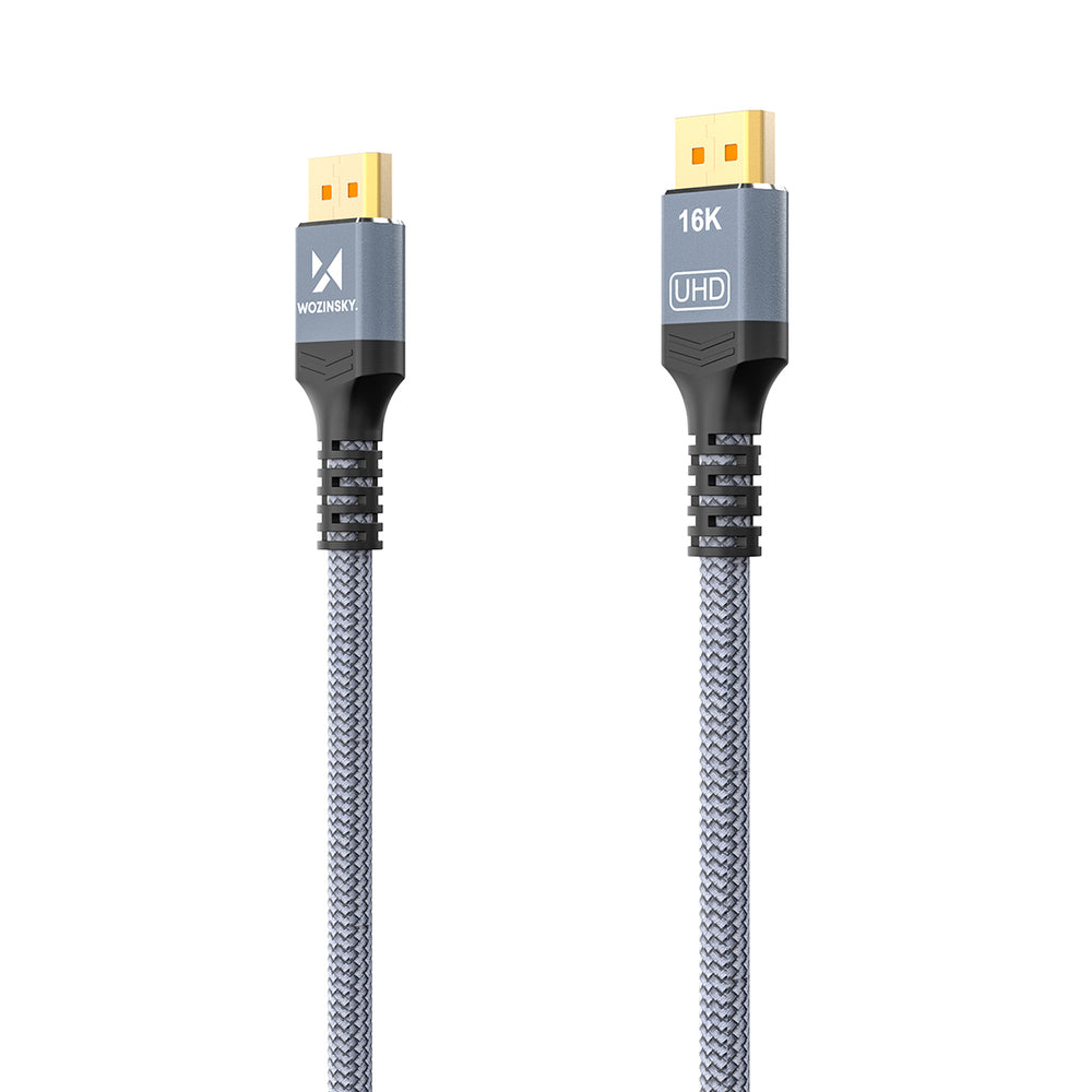 Wozinsky WPS-16AYL2S DisplayPort 2.1 Cable VESA Certified 80 Gb/s 16K@60Hz 8K@120Hz 4K@240Hz HDR HDCP DSC 2m - Black_4