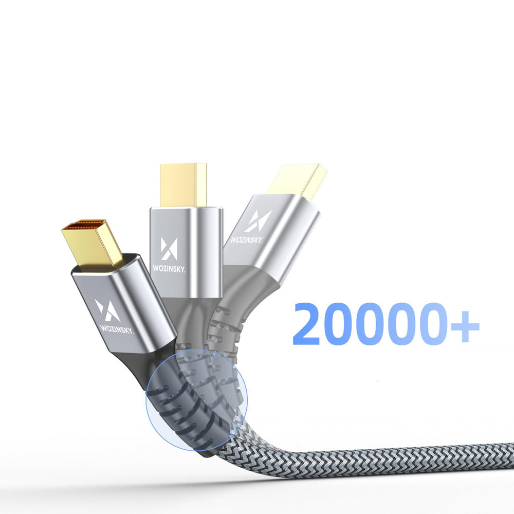 Wozinsky WPS-16AYL2S DisplayPort 2.1 Cable VESA Certified 80 Gb/s 16K@60Hz 8K@120Hz 4K@240Hz HDR HDCP DSC 2m - Black_5