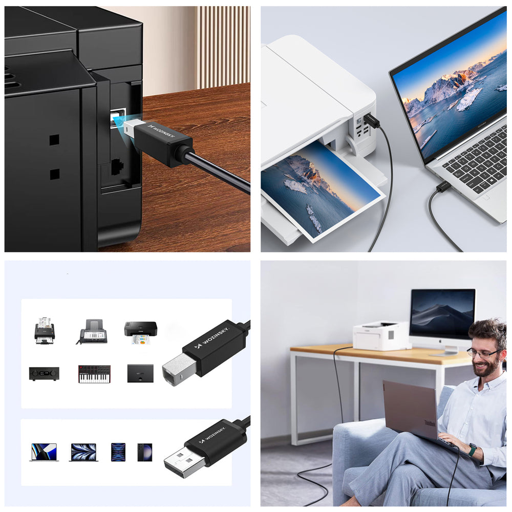Wozinsky WKDDY4S USB-B - USB-A 480Mb/s Cable 1m - Black_9