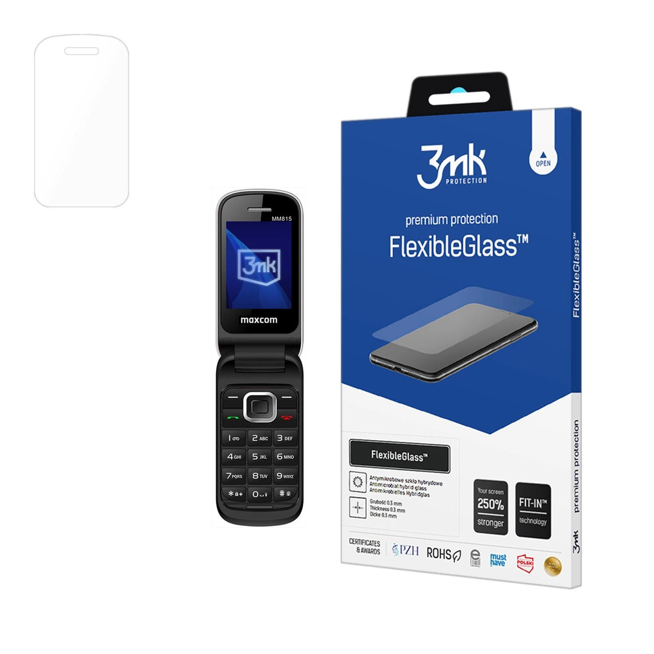 Hybrid glass 3mk FlexibleGlass on Maxcom Comfort MM815_0