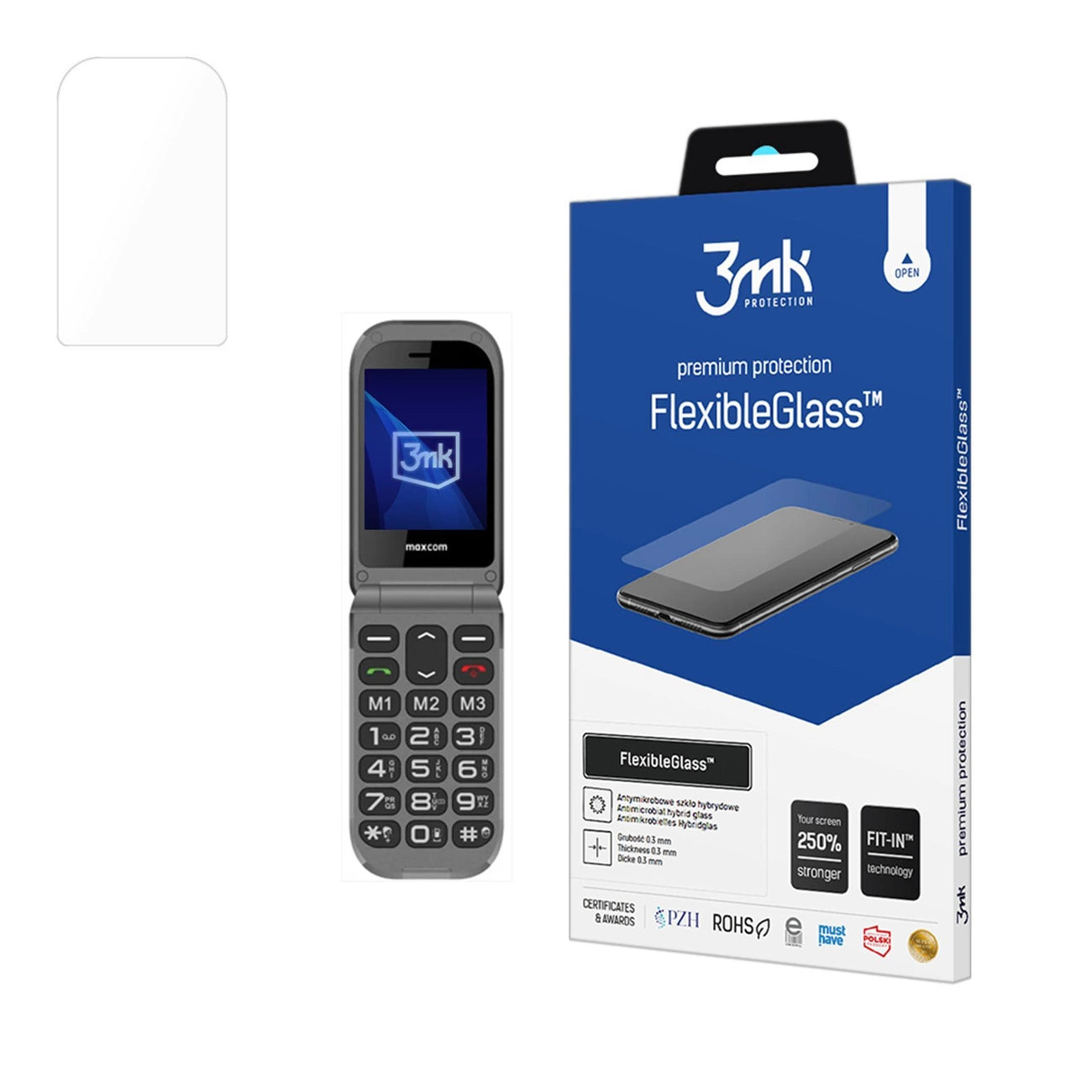 Hybrid glass 3mk FlexibleGlass on Maxcom Comfort MM827_0