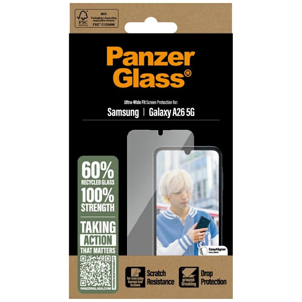 PanzerGlass Ultra-Wide Fit Tempered Glass for Samsung Galaxy A26 5G - Clear_3