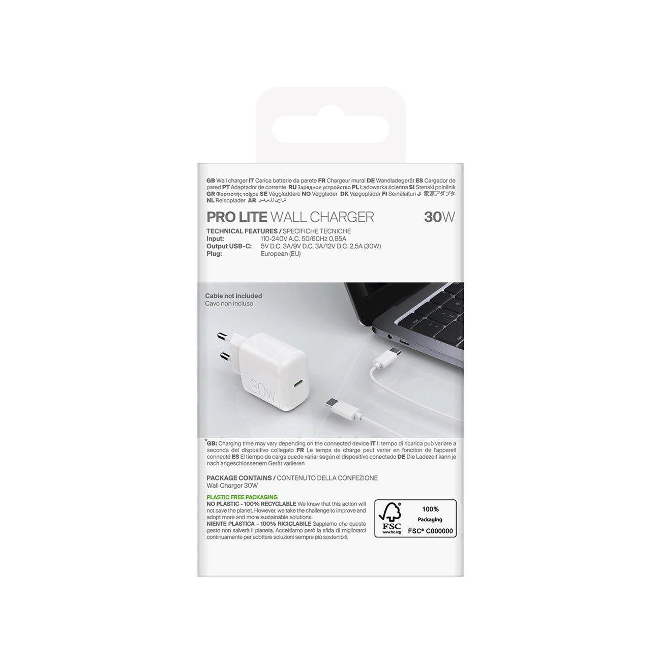 Puro PROLITE 30W USB-C Wall Charger - White_2