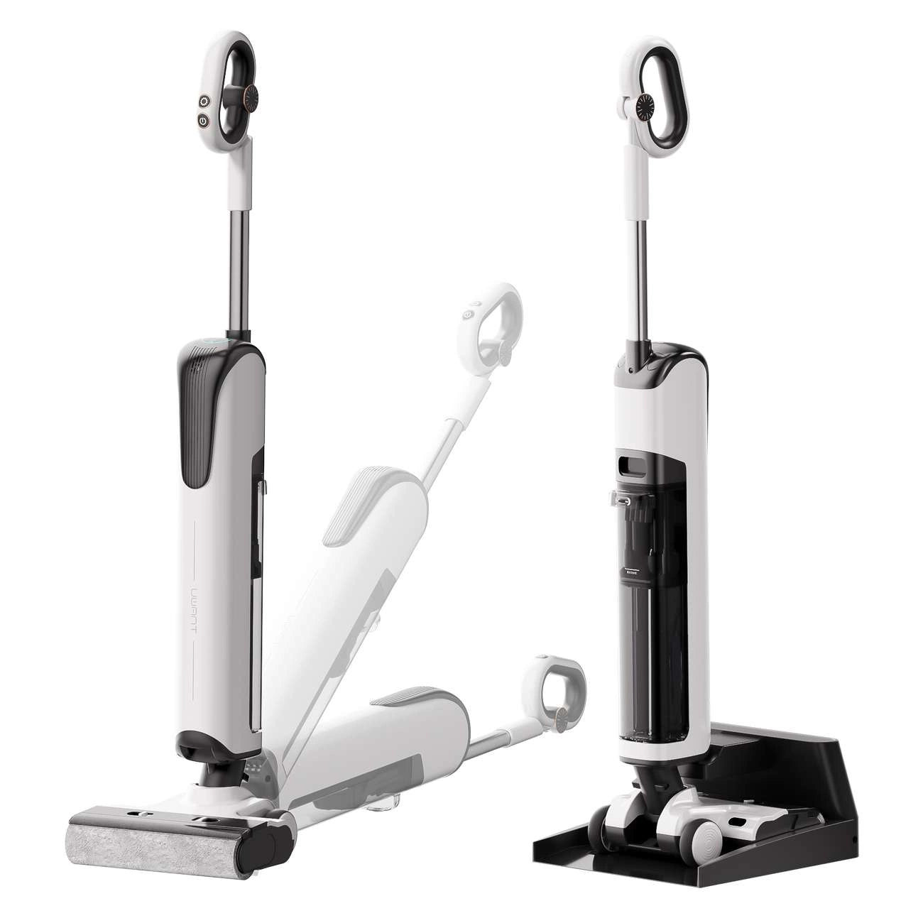 UWANT D100 17000Pa Upright Vacuum Cleaner with Mopping Function and Charging Station - White_0