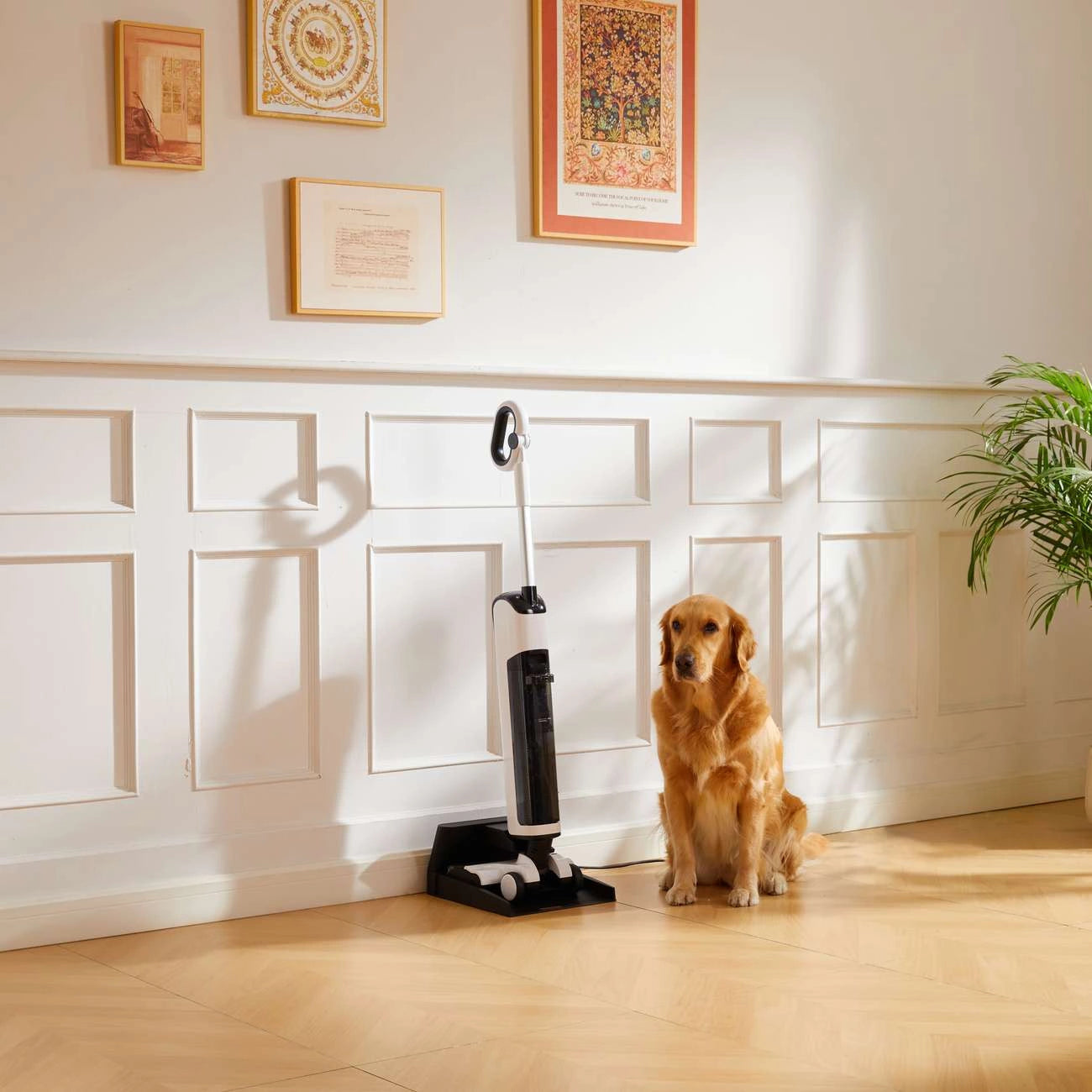 UWANT D100 17000Pa Upright Vacuum Cleaner with Mopping Function and Charging Station - White_16