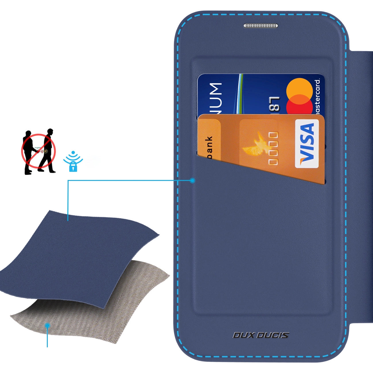 Dux Ducis Skin X Pro Case for Samsung Galaxy A36 5G/A56 5G - Blue_3