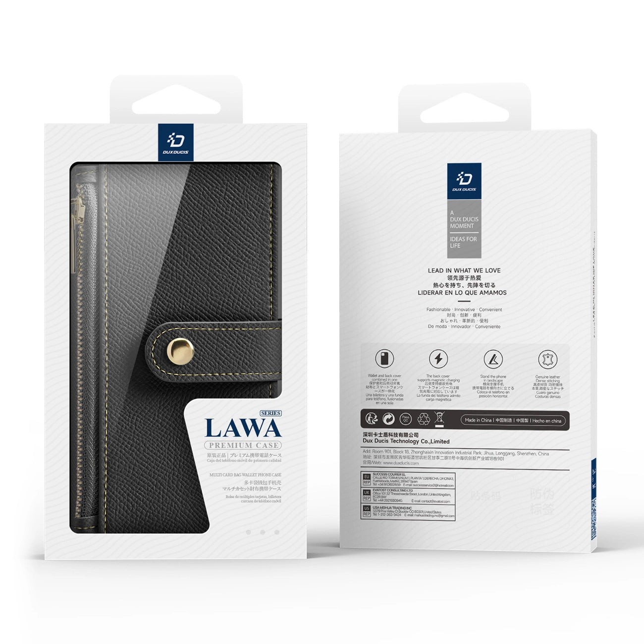 Dux Ducis Lawa Leather Case for iPhone 16 Pro Max - Black_11