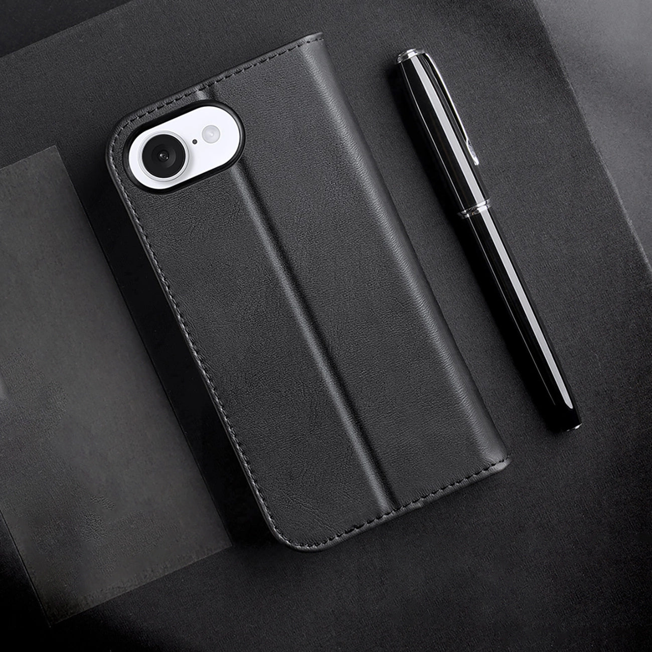 Dux Ducis Hivo iPhone 16e Case with Flip and RFID Protection - Black_11